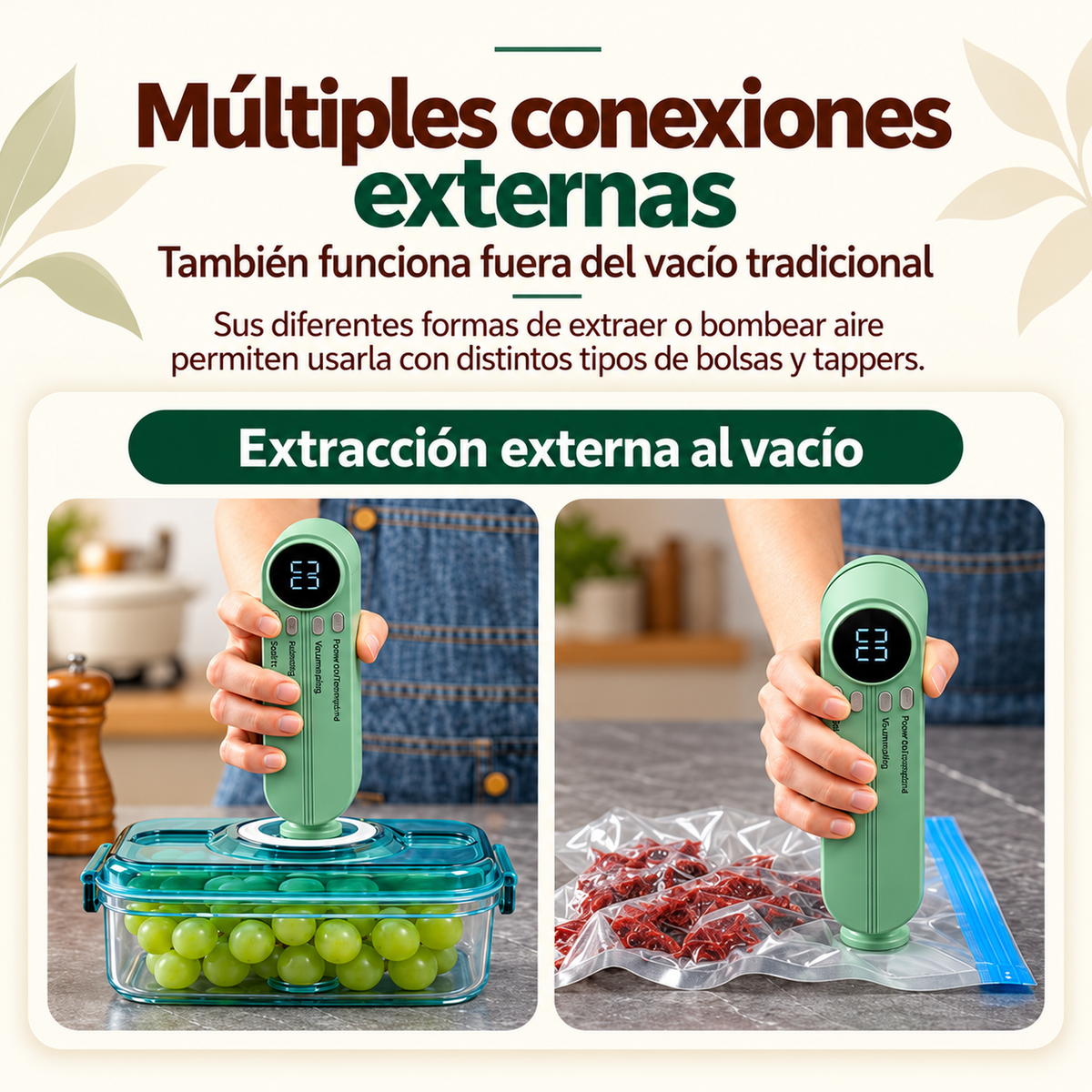 Mini selladora al vacío inalámbrica, portátil y pequeña, para empacar Alimentos